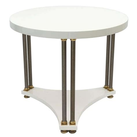 White Laquer Side Tables